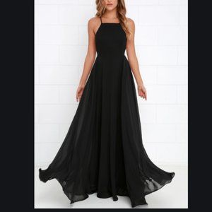 Lulus black mythical kind of love dress